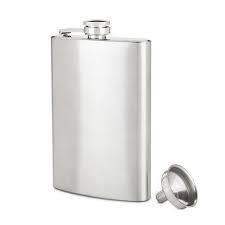 True 8 Oz Flask W/funnel