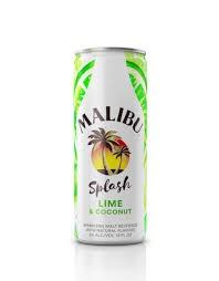 Malibu - Splash Lime & Coconut (4 pack 12oz cans) (4 pack 12oz cans)